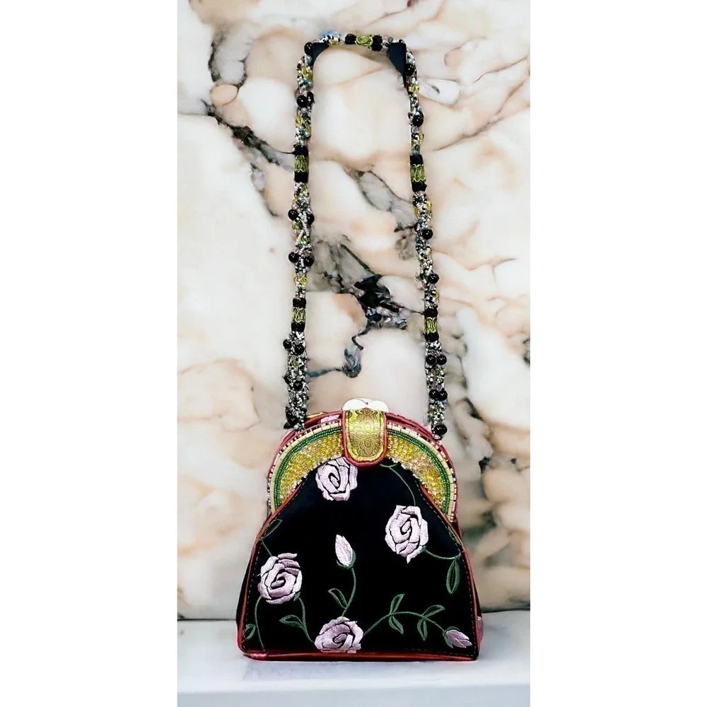 Vintage Mary Frances “Friendship Rose” Handbag
